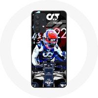 Maniacase Etui voor Samsung Galaxy A32 5G Formule 1 Yuki Tsunoda Japanse F1 autocoureur