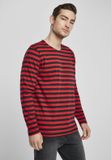 Urban Classics Regular Stripe Longlseeve Heren Shirt met lange mouwen - M