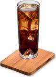 Kesper Onderzetters voor Glazen - 8 Stuks - Acacia Hout - Bruin - 10 cm