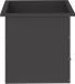 vidaXL Plantenbak met led Zwart 50 x 50 x 48 cm Staal