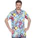 Fiestas Guirca - 80's shirt blauw volwassenen - maat L