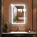WYCTIN Miroir de salle de bain LED Miroir de salle de bain éclairé Miroir mural 50x70cm