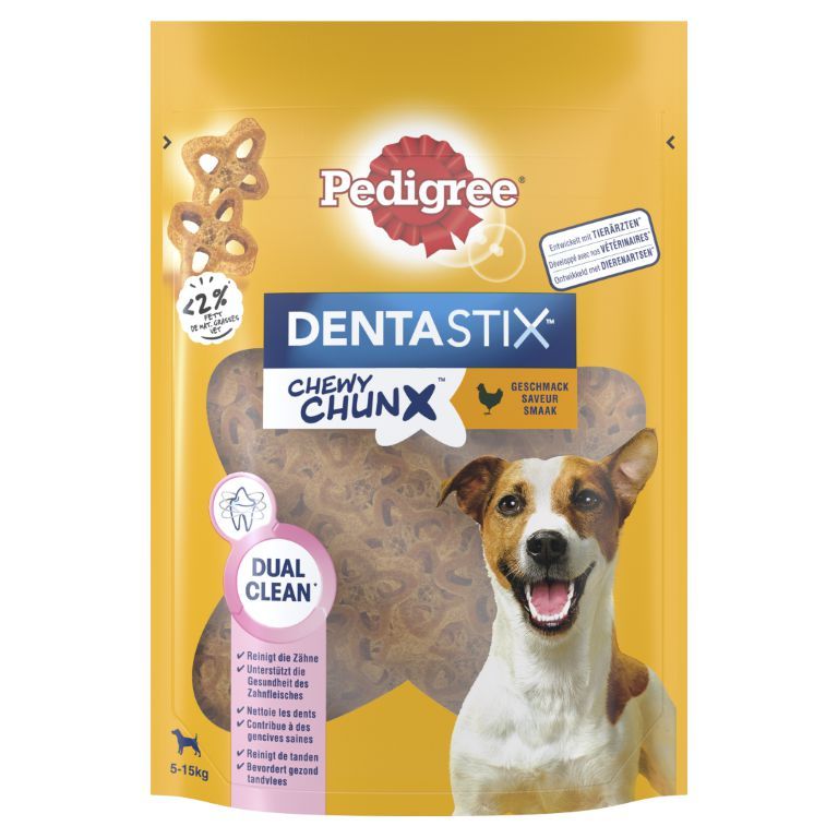 PEDIGREE Dentastix Chewy Chunx Mini Kip - Gebitsverzorgende Snack - 68 g
