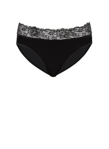 Trigema Dames Slip met Kant - Zwart - Maat S