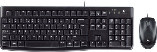 Logitech MK120 Desktop Set - QWERTY US Layout - Black