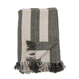 Bloomingville Jodina Plaid Gerecycled Katoen Groen 130 x 160 cm