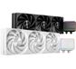 Mars Gaming ML-PROII360 AIO vloeistofkoeling 600W TDP, 4e Gen Opti-Chamber pomp, koperen basis en microkanalen, 3x 120mm FDB ventilator, geborsteld aluminium blok met lineaire FRGB verlichting, wit