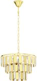 Eglo Erseka Hanglamp - E14 - Staal|Glas - Goud