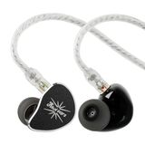 Kiwi Ears Belle - In-Ear Monitors - IEM - 10 mm DLC Dynamische Driver - Audiofiele Oordoppen - Verwisselbare Kabel - 3,5 mm - Zwart