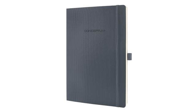 Sigel SI-CO318 Notitieboek Conceptum Pure Softcover A4 Donkergrijs Geruit