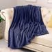 KMUSET Fleece Deken Twin Size Navy Lichtgewicht Gooi Deken Super Zachte Gezellige Microfiber Deken Fabriek Winkel