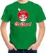 Bellatio Decorations Shoppartners Bv Kerst t-shirt - Kinderen - Rendier bal - Merry Christmas - Groen - Maat 140