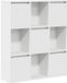 vidaXL Boekenkast - 89x24x101,5 cm - Bewerkt Hout - Wit