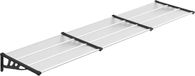 vidaXL Deurluifel 358,5x90 cm polycarbonaat zwart en transparant