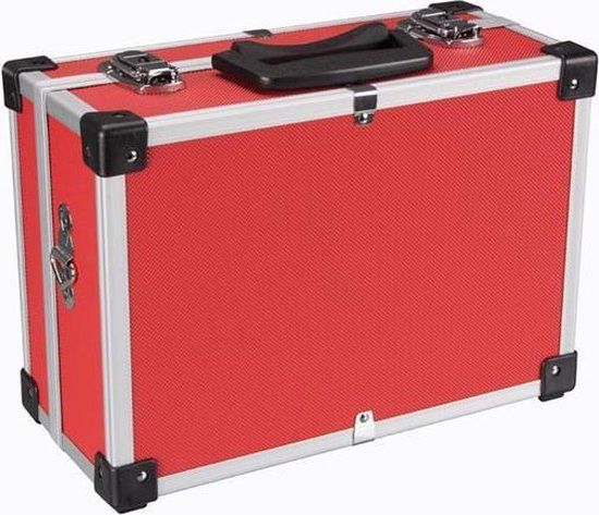 Perel Aluminium Gereedschapskoffer - 320 x 230 x 155 mm - Rood