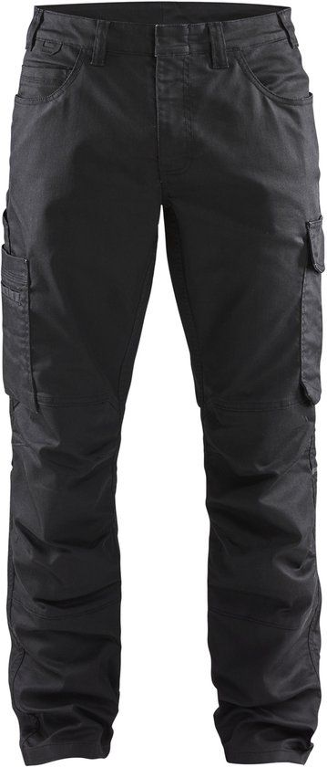 Blåkläder Service werkbroek denim stretch 1439-1141 - Zwart/Zwart - C46