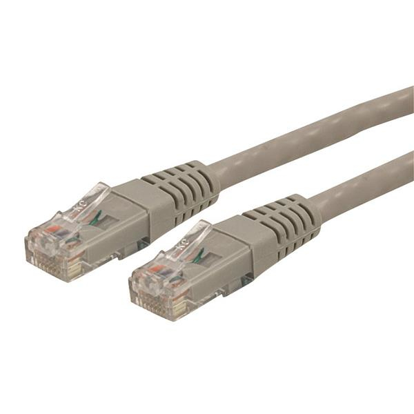 StarTech.com 50 ft Cat 6 Gray Molded RJ45 UTP Gigabit Cat6 Patch Cable - 50ft Patch Cord