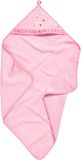 Playshoes Kinderhanddoek, Badstof Handdoek met Capuchon, Eenhoorn, Roze - 100 x 100 cm
