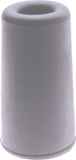 Deltafix Deurbuffer - deurstopper - grijs - rubber - 75 x 40 mm - schroefbevestiging