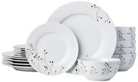 Amazon Basics 18-delige serviesset, takken, servies voor 6