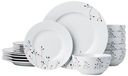 Amazon Basics 18-delige serviesset, takken, servies voor 6