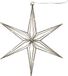 HIT trading Kerstverlichting LED ster 6 punten 30 lampjes zwart Ø 40cm, gouden gloed