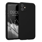 kwmobile telefoonhoesje geschikt voor Apple iPhone 11 - TPU backcover met siliconen coating - Smartphone case in zwart