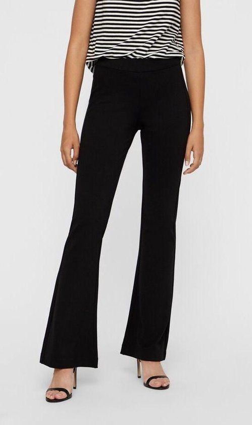 Vero Moda Kamma Dames Flared Broek - Zwart - Maat XS X L34
