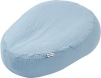 Meyco Baby Uni Relaxhoes Voor Voedingskussen - Pre-washed Hydrofiel - Jeans Blue