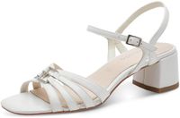 Tamaris - Dames - Sandalen met hak - Wit - Maat 40