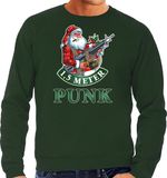 Bellatio Decorations Shoppartners Bv Grote maten foute Kerst sweater / Kerst trui 1,5 meter punk groen voor heren - Kerstkleding / Christmas outfit XXXL