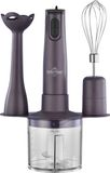 Swiss Haus® HBS18 Staafmixer Set - 350W Handblender met Hakmolen & Garde – Turbo Functie – 3-in-1 Staafmixerset – Lake Geneva Collection - Paars