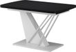 Vicco Eettafel Fenaro, Zwart/Wit, 120-160 x 80 cm