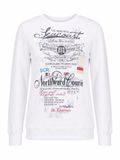 SCR. Kifa Dames Sweater Trui met ronde hals Wit Maat M