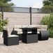 Maison Exclusive - Ensemble de meubles de jardin 6 pièces avec canapé et coussins, noir, en polyrotin