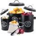 Merkloos Set aardappelopbergdoos + uien en knoflook opslag incl. dunschiller