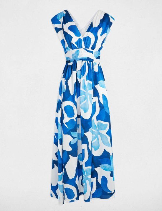 Bol Printed Maxi Straight Dress 251-Reau Multicolor