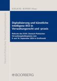 Digitalisierung Boorberg Digitalisierung und künstliche Intelligenz (KI) in Verwaltungsrecht und -praxis Paperback