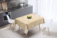Bonamaison Tafelkleed, Anti-Mold, Sneldrogend, Waterdicht, 100% Polyester Tafellaken, Willekeurig patroon, 140 x 140 Cm - Ontworpen en Vervaardigd in Turkije
