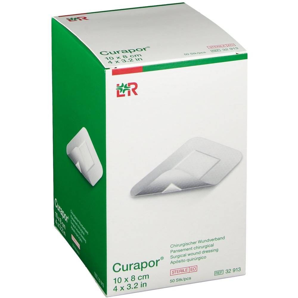 Lohmann & Rauscher Curapor Verband Adh Steriel 8cm x 10cm 32913