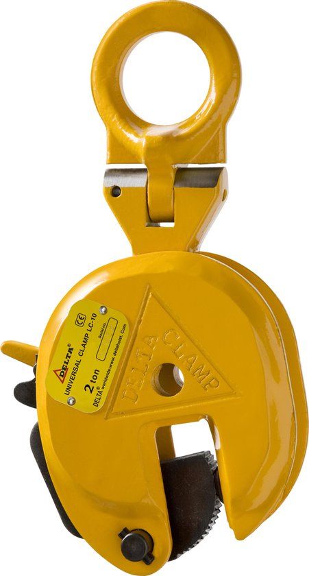Delta Platenklem 2000kg Metaal Geel