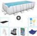 Bestway Rechthoekig Power Steel Zwembad - 549 x 274 x 122 cm - Grijs