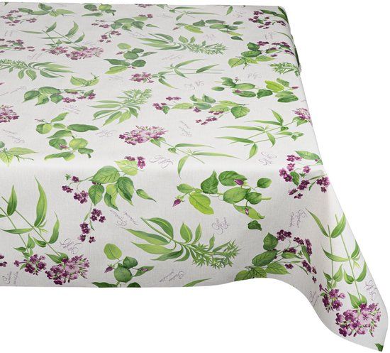 ANRO Tafelkleed Lavendel Groen Ovaal 180x140cm Rechte rand Afwasbaar Waterafstotend Binnen & Buiten