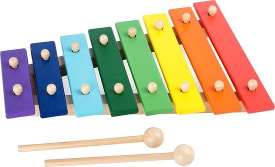 Small Foot Houten Xylofoon Kleurrijk - 8 Noten - Educatief Speelgoed