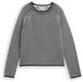 Tom Tailor Pullover à col rond - Taille XS - black white plaited knit