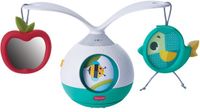 Tiny Love Draagbare mobiel, Mobiel voor wieg en kinderwagen, 5 melodieën, ronddraaiende speeltjes voor visuele stimulatie, verstelbare arm voor reiswieg of campingbed, vanaf 0 maanden, Meadow Days