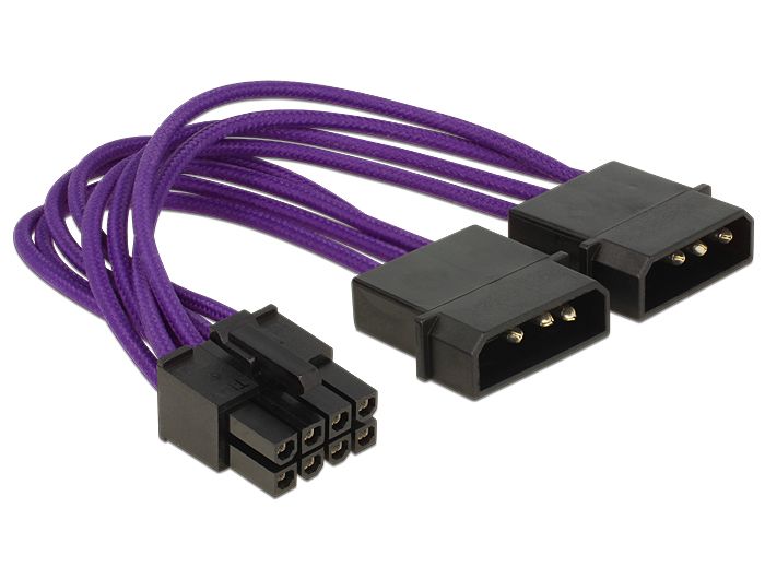 DeLOCK 83703 - Paars, Zwart