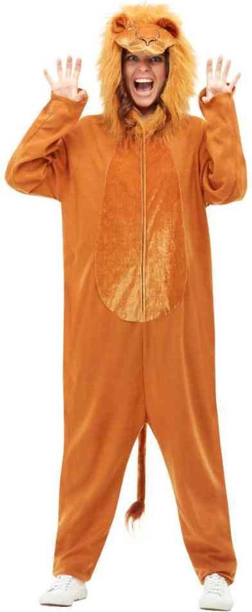 Smiffys Leeuwen Onesie Volwassenen - Maat L