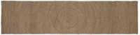 vidaXL Gebied Tapijt Grijs 80 x 400 cm Jute