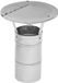 KOTARBAU® Capuchon de cheminée, Couvercle de cheminée, Acier galvanisé, Ø 100 mm, Argent, Housse de pluie pour cheminée, Capuchon de conduit de fumée, Capuchons de cheminée, Résistant à la rouille